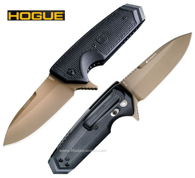 Hogue SIG EX-02 Emperor Scorpion Flipper Folding Knife, 154CM, G10 Black, 36219